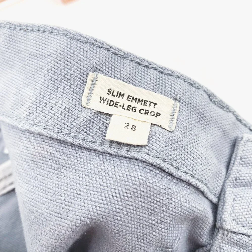 Madewell Slim Emmett Wide-Leg Crop Pants - Picture 7 of 10